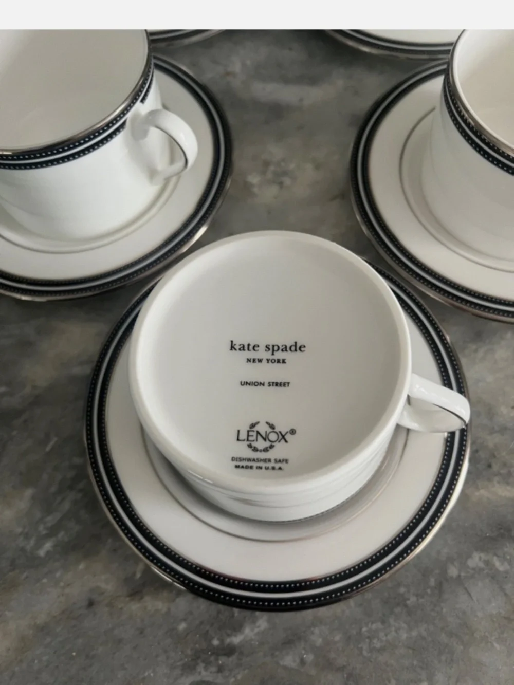 Kate spade cups and saucers